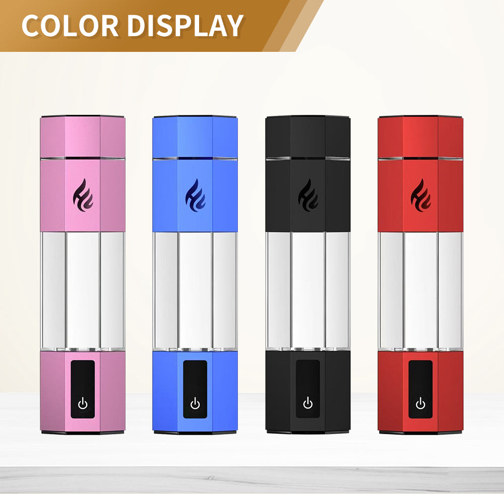 Hydrogen Water Bottle Generator Red