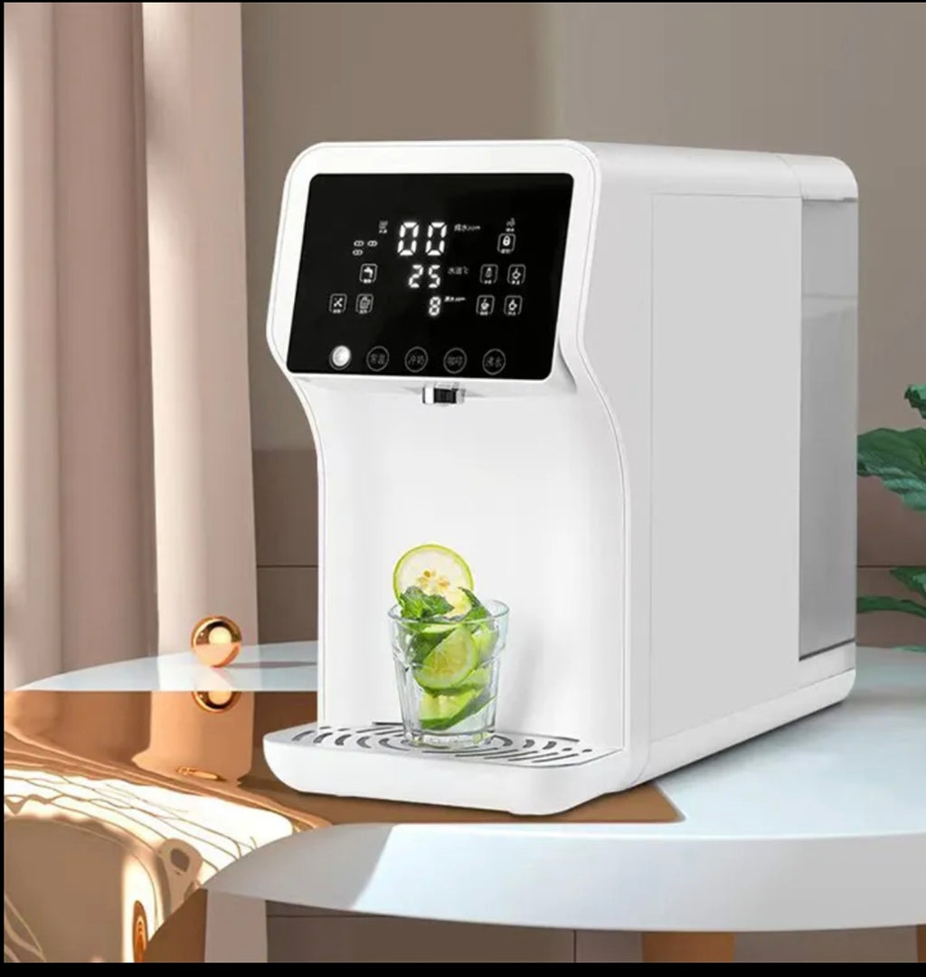 Osmosis System (RO) Countertop Filter (Mobile) with Temperature Levels (up to ~100°C) & TDS No Water Connection Required Lime-Free Drinking Water Dispenser Hot Water