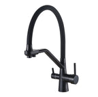 Matte Black 3-in-1 Pull-Out Kitchen Tap