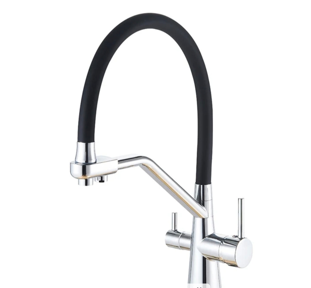 Chrome 3-in-1 Pull-Out Kitchen Tap