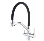 Chrome 3-in-1 Pull-Out Kitchen Tap